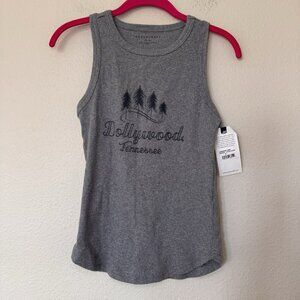 Dollywood Tennessee Ribbed Tank Top Womens Size Small Grey New
